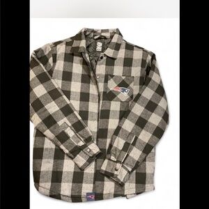 NFL New England Patriots, Team Apparel Plaid Flannel Shirt/jacket